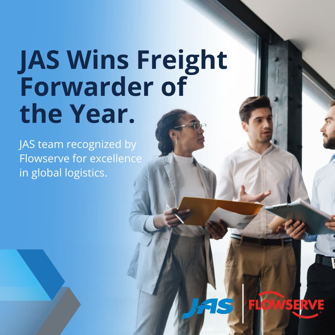 JAS Named Flowserve’s Freight Forwarder of the Year 2024