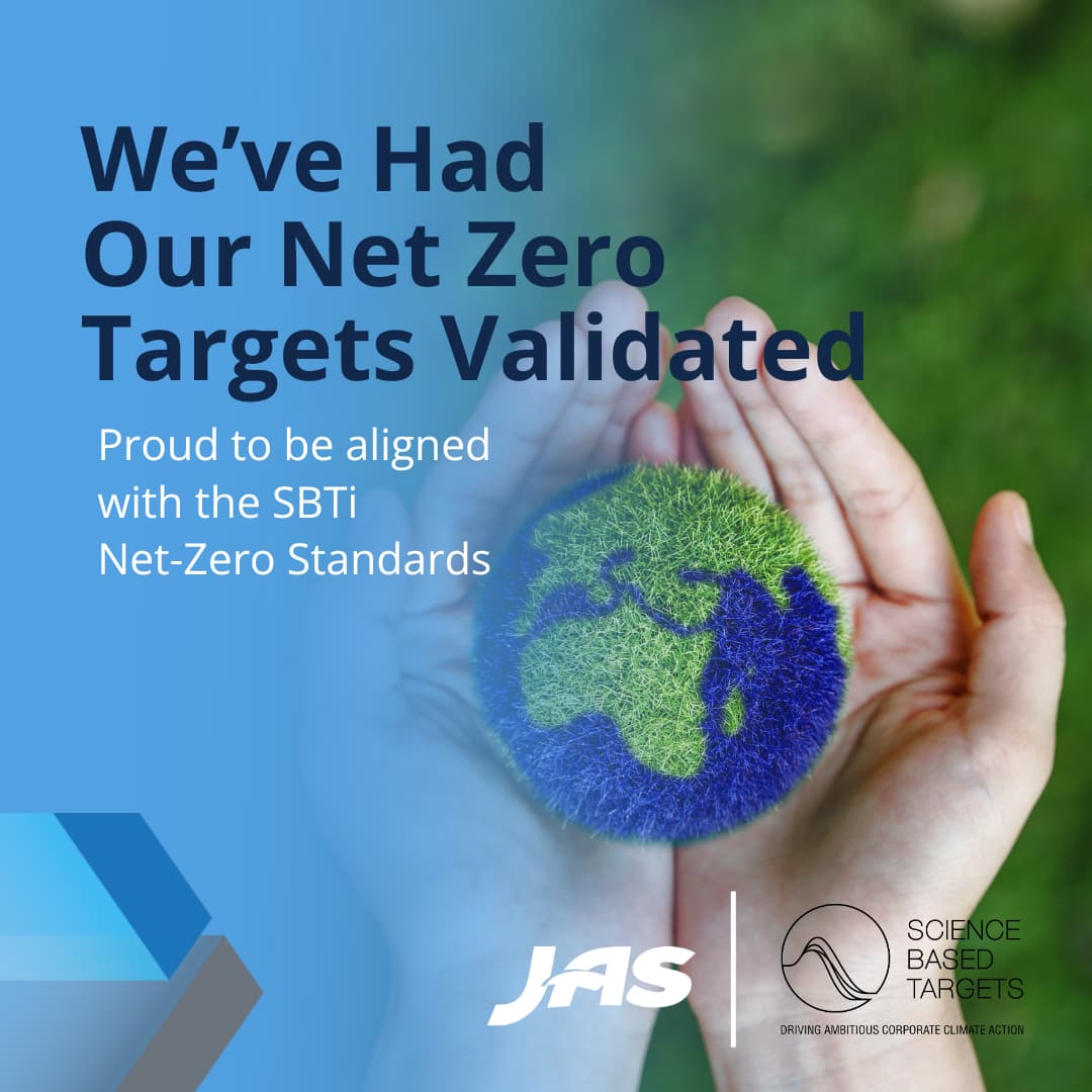 JAS’s Science-Based Climate Targets Validated by the SBTi